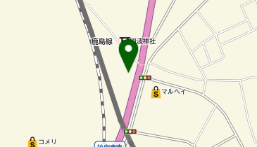 くるまやラーメン 鹿嶋店の地図画像