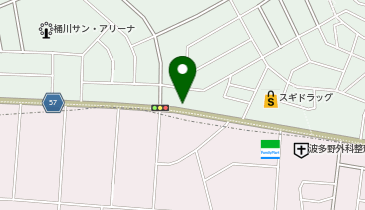 くるまやラーメン 桶川下日出谷店の地図画像
