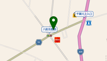 くるまやラーメン 千葉八街店の地図画像