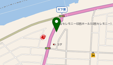 くるまやラーメン 印西木下東店の地図画像