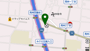 くるまやラーメン 三郷高州店の地図画像