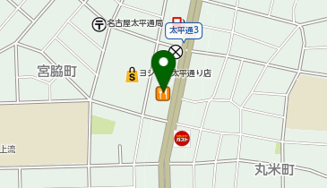 木曽路 太平通店の地図画像