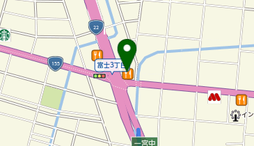 木曽路 一宮店の地図画像