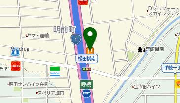 木曽路 堀田店の地図画像