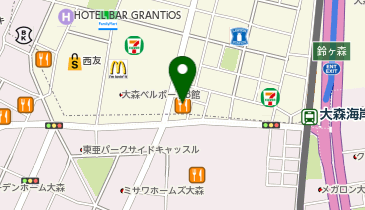 木曽路 大森店の地図画像