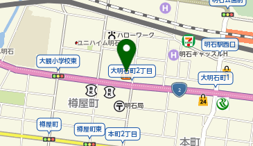 木曽路 明石店の地図画像
