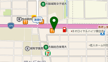 木曽路 長居公園店の地図画像