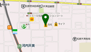 mandai(万代) 天美店の地図画像