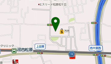 mandai(万代) 松原上田店の地図画像