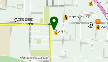 mandai(万代) 志紀店の地図画像