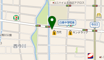 mandai(万代) 今川店の地図画像