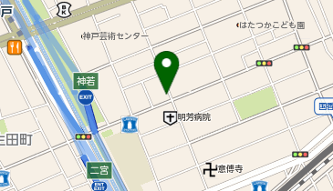 コインランドリーWOW! 春日野道店の地図画像