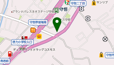 コインランドリー お花畑の地図画像