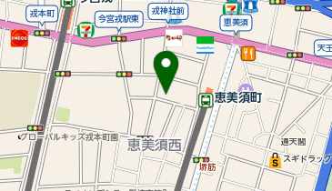 コインランドリー恵美須西店の地図画像