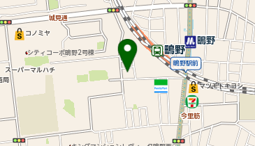 せんたくウサギ 鴫野西店の地図画像