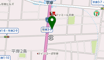 せんたくウサギ 平岸店の地図画像
