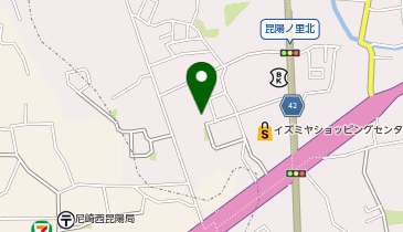 コインランドリー昆陽里店の地図画像