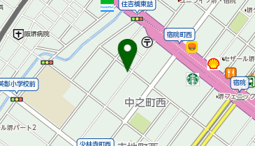 コインランドリークリア堺の地図画像