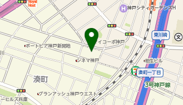 コインランドリー新開地店の地図画像