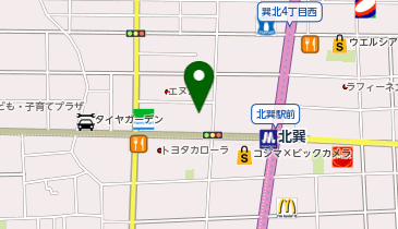 コインランドリーSHINE(シャイン)生野店の地図画像
