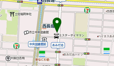 コインランドリー 北堀江店の地図画像