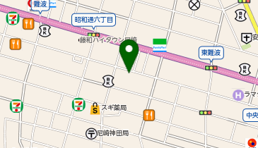 大型コインランドリーGreen 昭和南通店の地図画像
