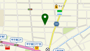 Wish&Wash甲子園口店の地図画像