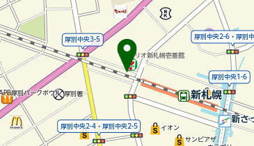 七輪焼肉 安安 シンサツBLOCK店の地図画像