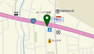 七輪焼肉 安安 宇都宮石井店の地図画像