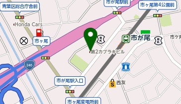 成城石井 市ケ尾店の地図画像