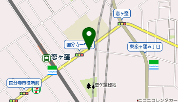 城南コベッツ 恋ケ窪教室の地図画像