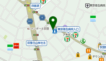 城南コベッツ 荻窪教室の地図画像