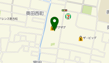 ザグザグ奥田店の地図画像