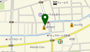 ザグザグ北長瀬店の地図画像