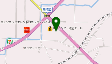 ザグザグ河辺店の地図画像