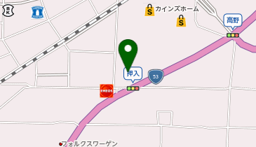 ザグザグ高野店の地図画像