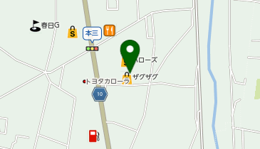 ザグザグ春日店の地図画像
