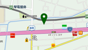 ザグザグ屋島店の地図画像