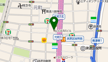 JOYFIT24 なんば元町 | 24時間営業フィットネスジムの地図画像