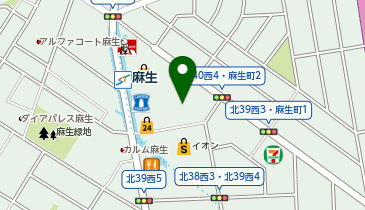JOYFIT24 ジムLITE  札幌麻生の地図画像
