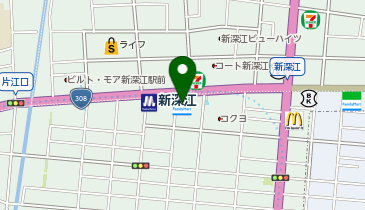 JOYFIT24新深江の地図画像