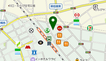 JOYFIT24 蕨 | 24時間営業フィットネスジムの地図画像