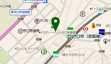 JOYFIT24京阪守口の地図画像