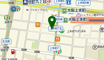 JOYFIT24 ジムLITE  上本町 | 24時間営業フィットネスジムの地図画像