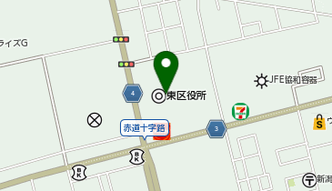 JOYFIT新潟東区役所の地図画像