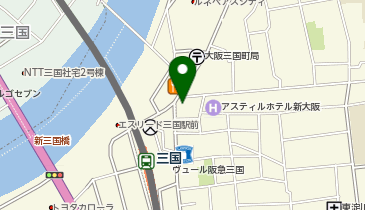 JOYFIT24 ジムLITE 阪急三国駅前の地図画像