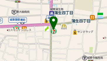 JOYFIT24蒲生四丁目の地図画像