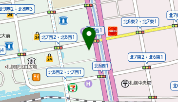 JOYFIT24 札幌駅北口の地図画像