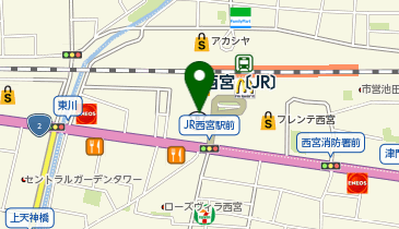 JOYFIT24JR西宮駅前の地図画像