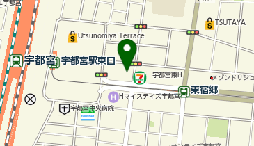 武田塾 宇都宮駅東口校の地図画像